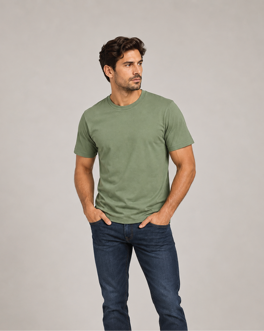Polyester Round Neck T-shirt