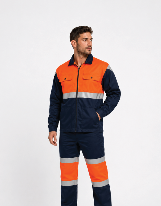 Two Tone Hi-Vis Reflective Conti Suit
